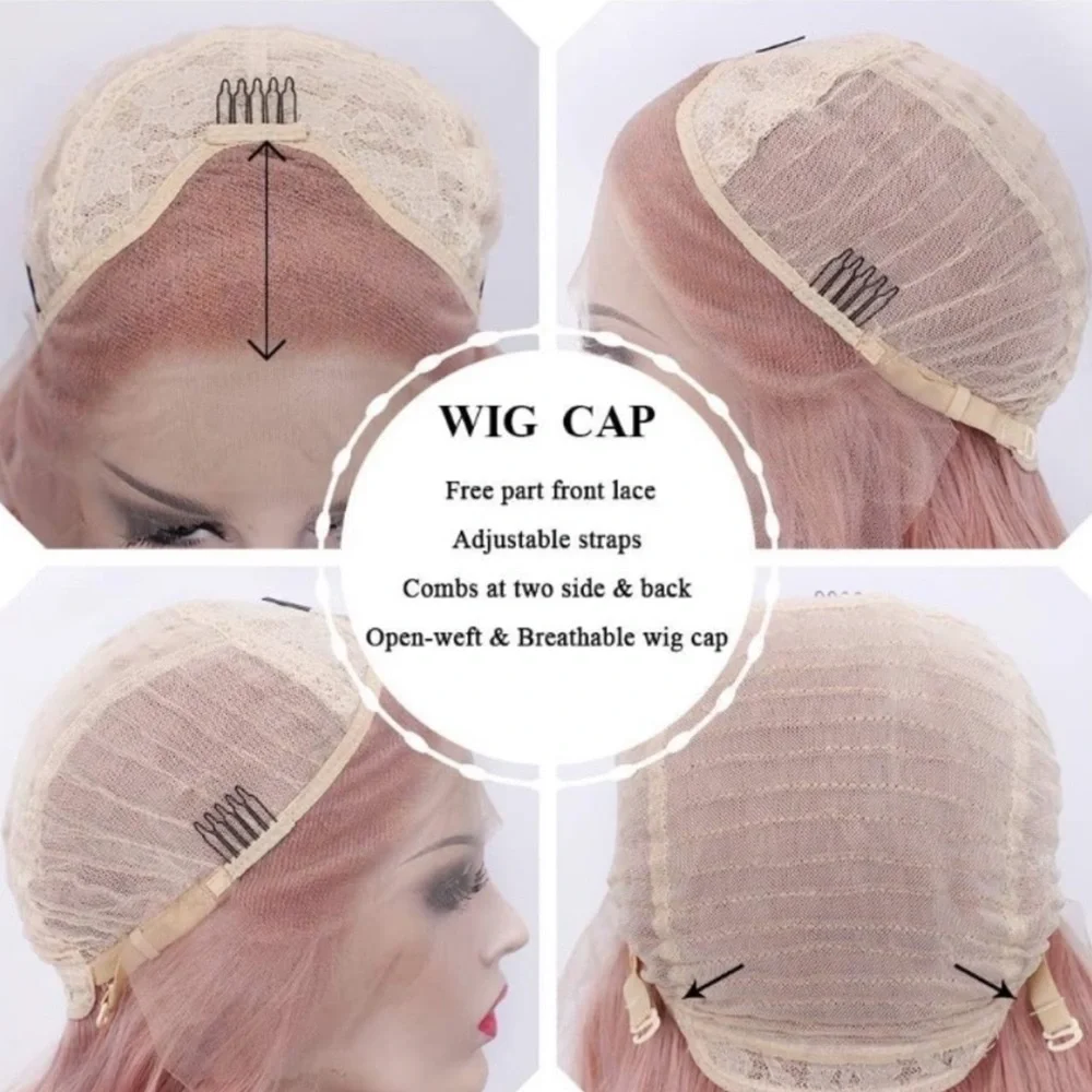 22” ROSE GOLD BODY WAVY LACE FRONT WIG  *NEW*